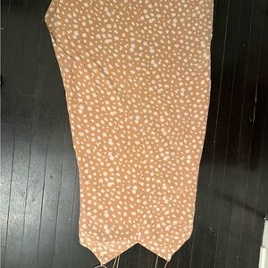 Madewell peach star Floral Midi dress